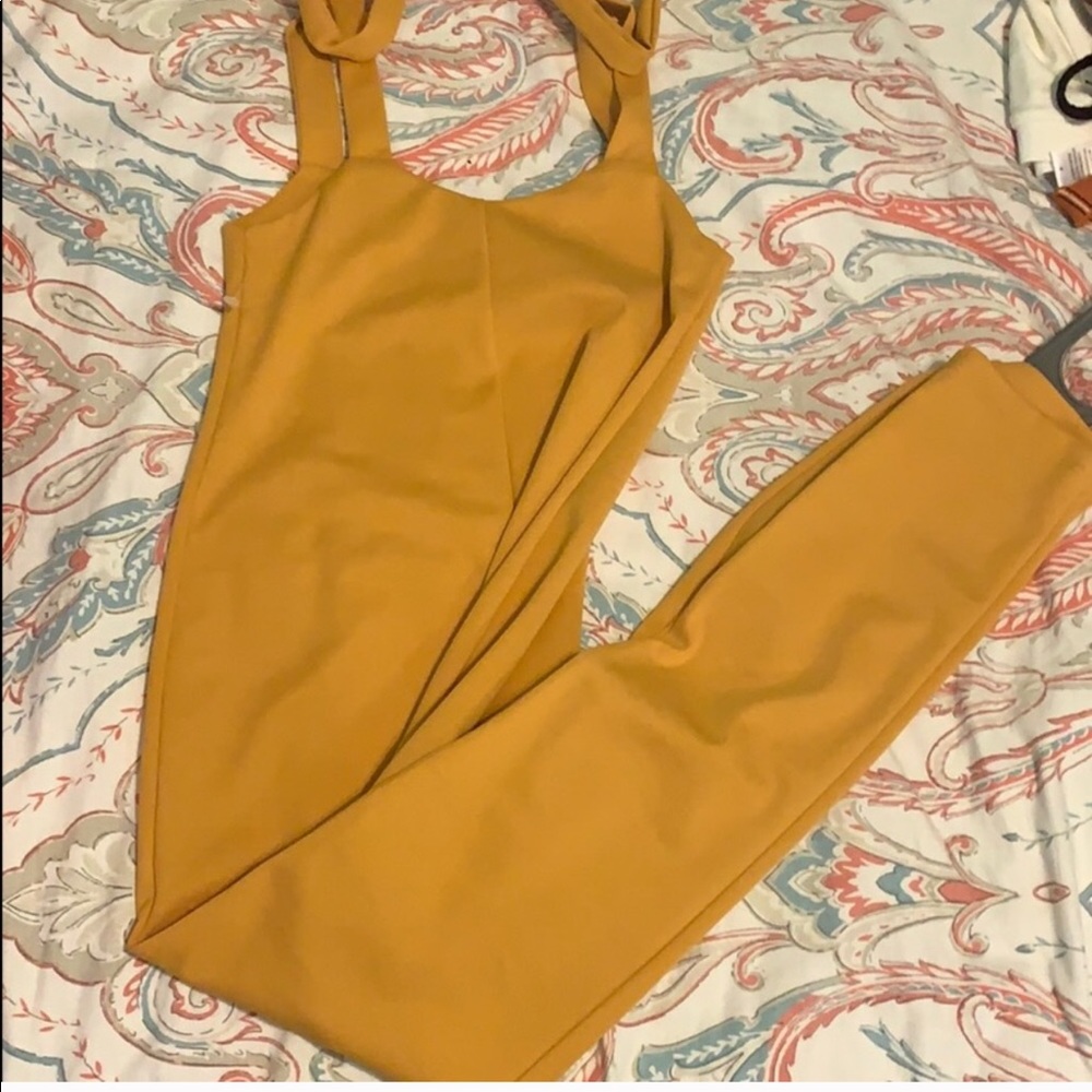 Yellow jumpsuit